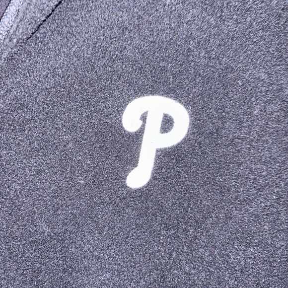 Black Quarter-Zip Pullover with Logo - Picture 2 of 6